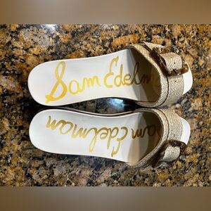 Sam Edelman Metallic Gold Sandals